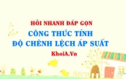 Công thức tính độ chênh lệch áp suất chất lỏng? Vật lí 10